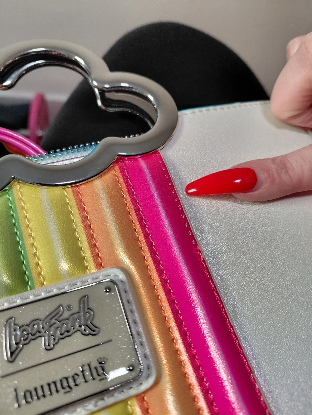 Lisa Frank Loungefly Crossbody Tote Bag - Picture 13 of 13